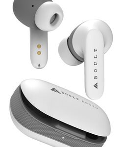 Boult Audio AirBass Y1 TWS Earbuds IPX5 Water Resistant, Upto 40 Hours Playback (White)