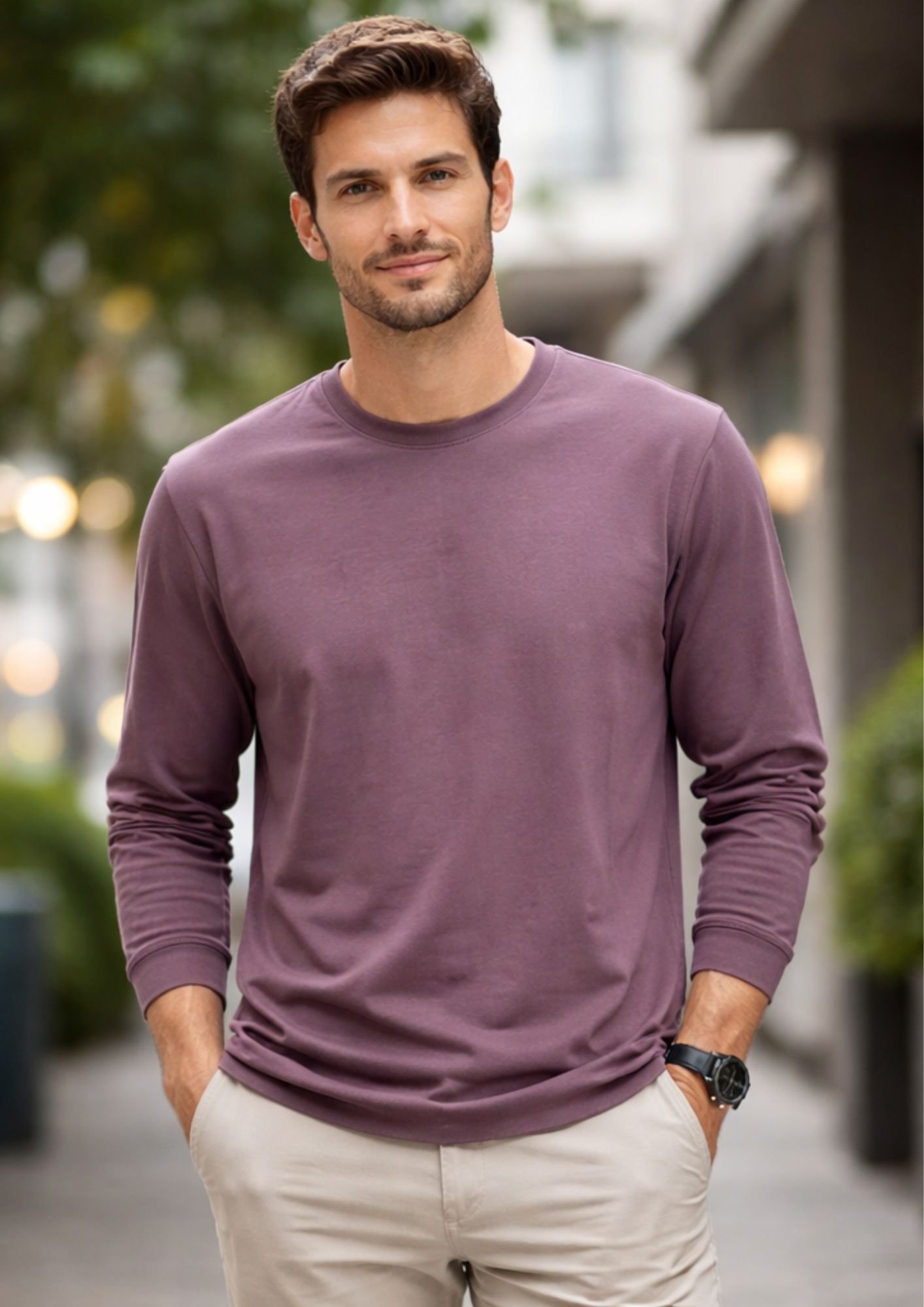 Premium Men’s Solid Full Sleeve T-Shirt | Soft Cotton Casual Wear | 12 Colors Available