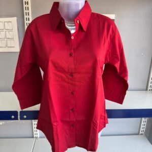 Women Solid Red, Yellow, Blue Casual Shirt | Stylish Cotton Blend Top for Daily Wear