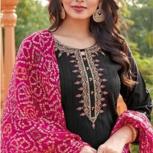 Women’s Designer Kurta Set with Dupatta – Stylish Ethnic Wear (4 Colors Available)