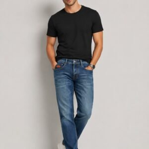 Men’s Slim Fit Blue Denim Jeans – Stylish Casual Stretchable Jeans for Daily Wear