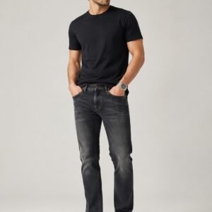 Men’s Dark Washed Slim Fit Denim Jeans – Stylish Casual Stretchable Jeans for Men