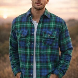 Casual Plaid Full Sleeve Shirt with Dual Pockets