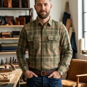 Men’s Check Shirt – Full Sleeve Casual Shirt with Dual Pockets